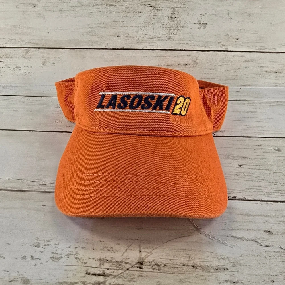 Danny Lasoski 20 Racing Visor‎ Hat Orange Fahrenheit Fashion Headwear Sprint Car